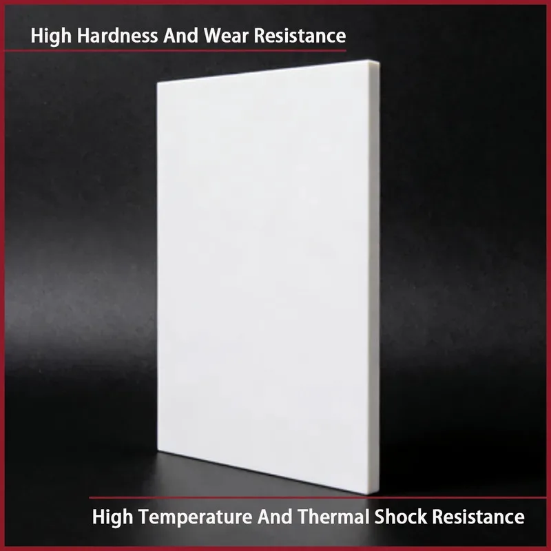 0.2-3mm Alumina Ceramic Square Plate High Hardness Mohs 9 Wear Resistant Al2O3 Sheet for Industrial & Precision Applications